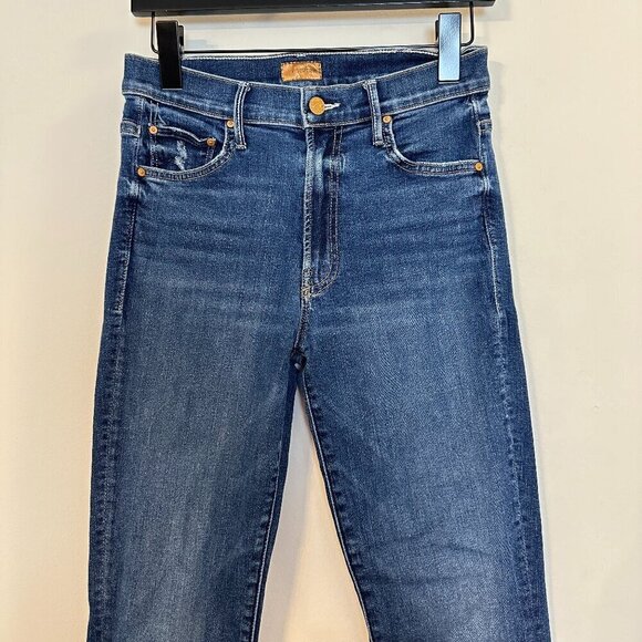 MOTHER The Insider Crop Step Fray in Wash Teaming Up Size US 27 - Picture 5 of 13